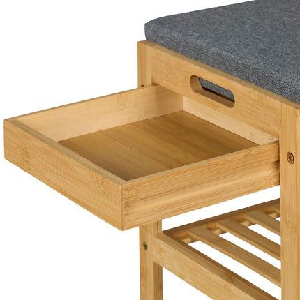 Banc à chaussures avec siège et tiroir