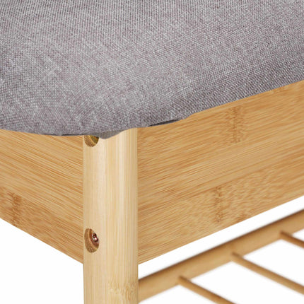 Banc à chaussures avec assise et espace de rangement