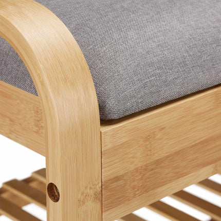 Shoe bench with storage