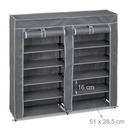 Schuhschrank aus Stoff 12 Fächer
