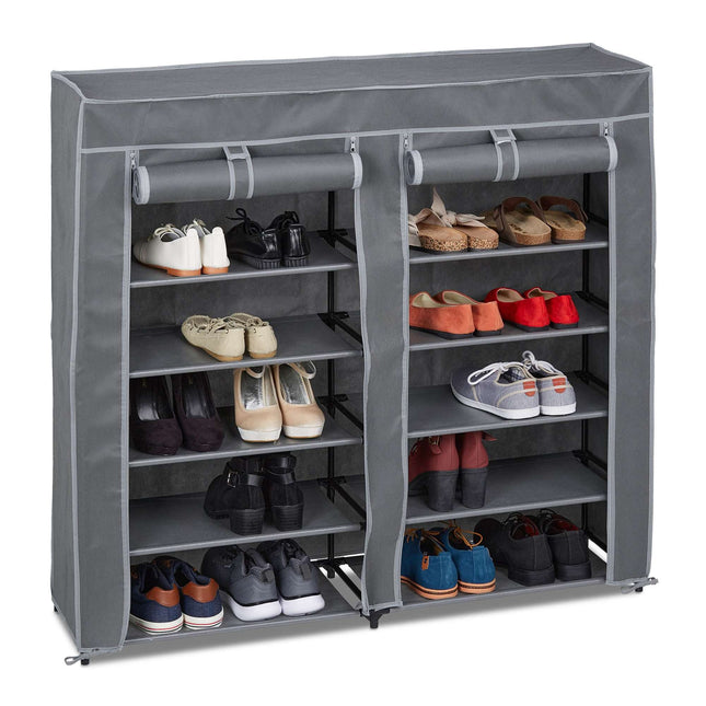 Shoe cabinet in fabric 12 compartments