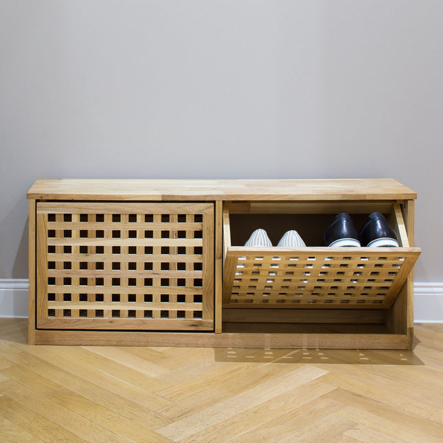 Shoe cabinet walnut