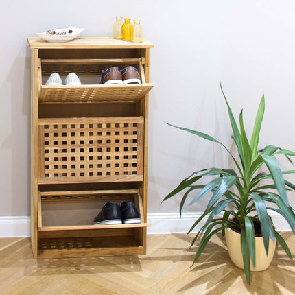Shoe cabinet walnut