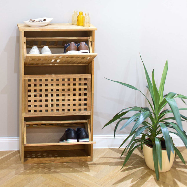 Shoe cabinet walnut