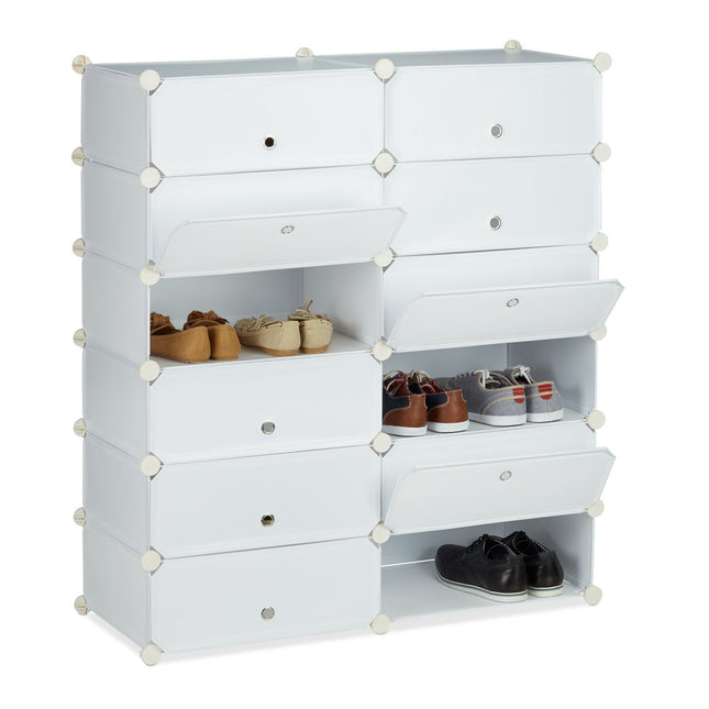 Shoe cabinet with 12 compartments