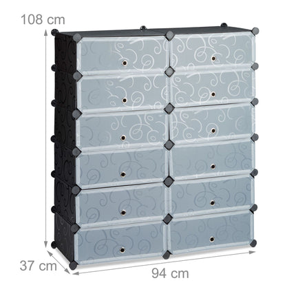 Schuhschrank mit 12 Fächern