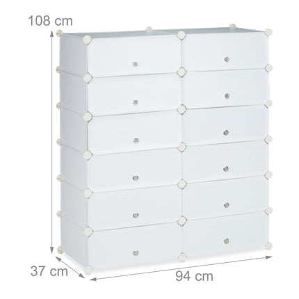 Schuhschrank mit 12 Fächern