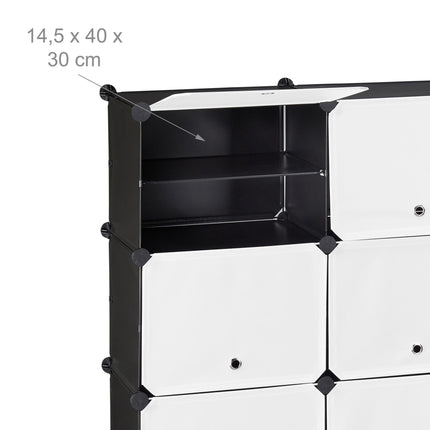 Schuhschrank mit 24 Fächern