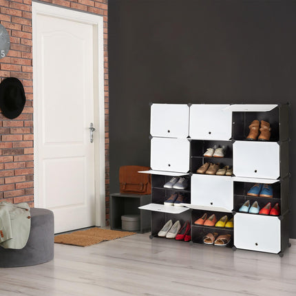 Schuhschrank mit 24 Fächern