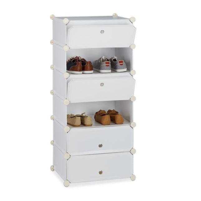 Shoe cabinet with 6 compartments