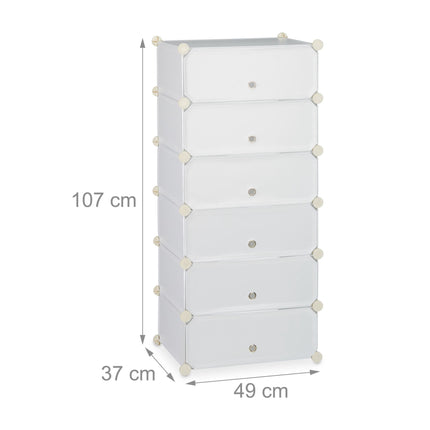 Schuhschrank mit 6 Fächern