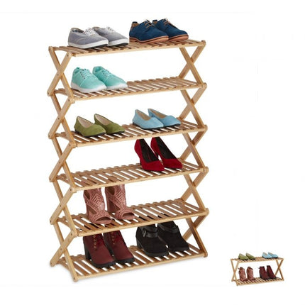 Shoe shelf bamboo