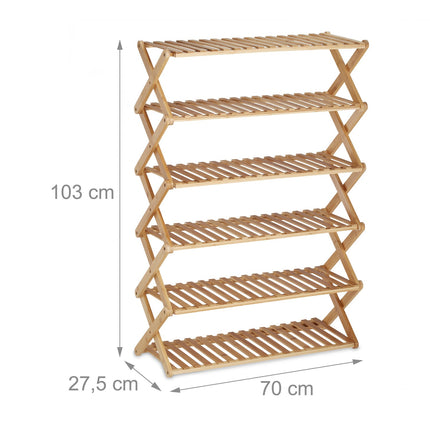 Shoe shelf bamboo