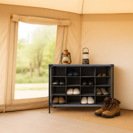 Shoe shelf camping