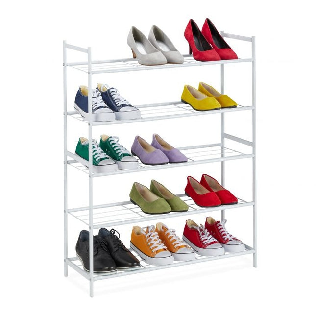 Schuhregal aus Metall mit 5 Böden