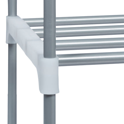 Shoe shelf metal silver