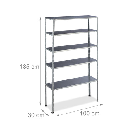 Shoe shelf white, in metal