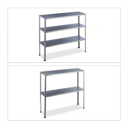 Shoe shelf white, in metal