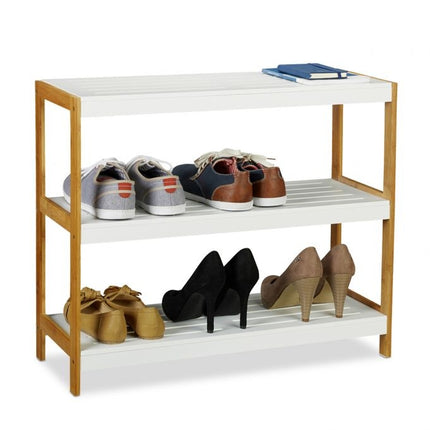 Schuhregal weiß natur