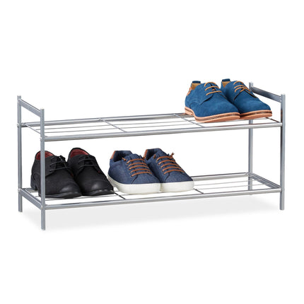 Shoe shelf with 2 levels