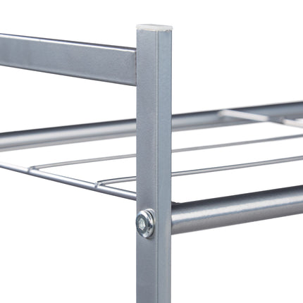 Shoe shelf with 2 levels