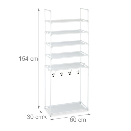 Shoe shelf with 6 shelves