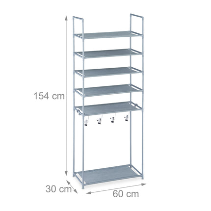 Shoe shelf with 6 shelves