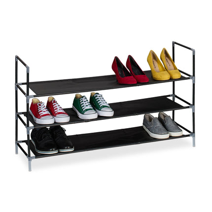 Shoe shelf with fabric levels 1 m
