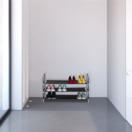 Shoe shelf with fabric levels 1 m