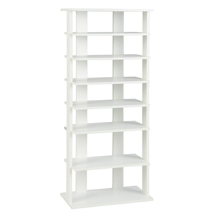 Shoe stand 7-tier shoe rack in retro style 45 x 25 x 110.5 cm white