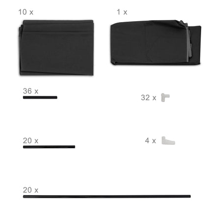 Schuhschrank VALENTIN hoch