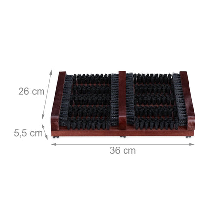 Schuhwaschen mit Bürsten