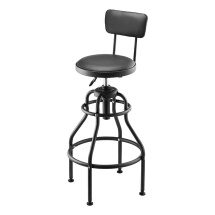 Shop Stool With Backrest – Pneumatic, 300 lb, Swivel