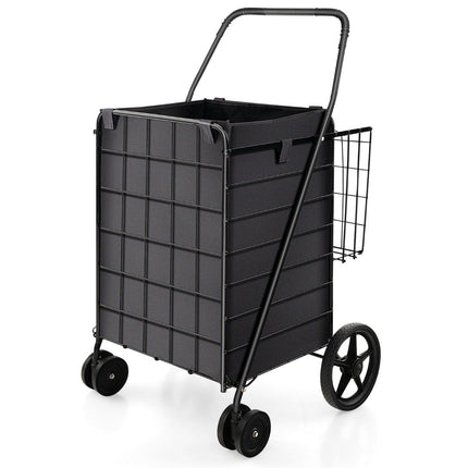 Einkaufstrolley mit Oxford-Futter, 120L Fassungsvermögen, faltbar