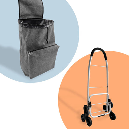 Einkaufstrolley Treppensteiger mit 45L Kühltasche