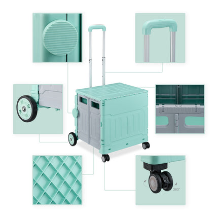 Shopping cart with lid