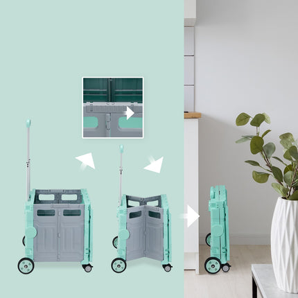Shopping cart with lid