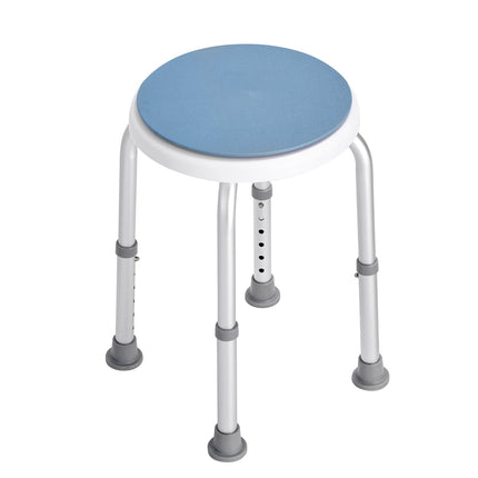 Shower Chair, 360 Swivel, Adjustable Height, 300 lb Capacity