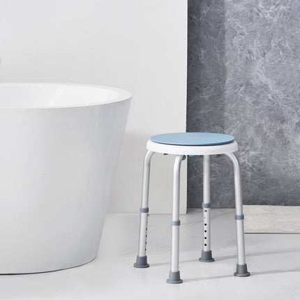 Shower Chair, 360 Swivel, Adjustable Height, 300 lb Capacity