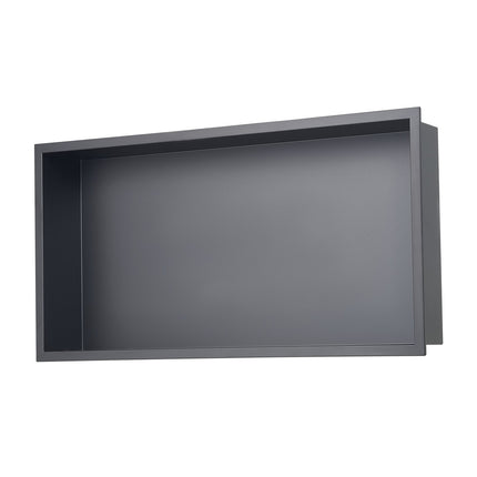 Shower Niche 13x25 In, 304 Stainless Steel, Black