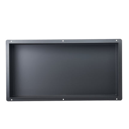Shower Niche, 25 x 13 in Recessed 304 Stainless, Black