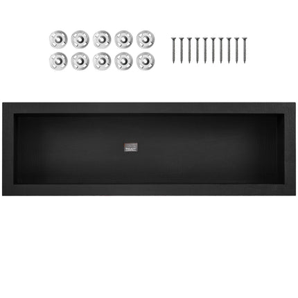 Shower Niche Ready for Tile, 16x50 In, Black