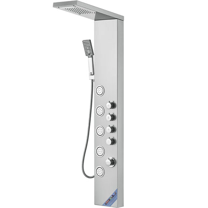 Shower Panel System, 4 Modes, 5 Jets, Handheld Shower