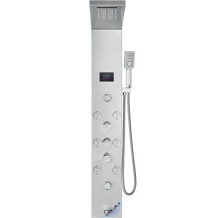 Shower Panel System, 6 Modes, LED Display, 304 Stainless