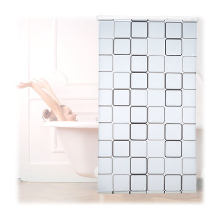 Duschrollo, wasserabweisend, Retro-Fliesen-Design