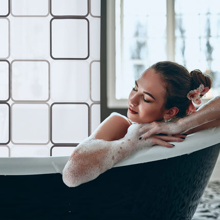 Duschrollo, wasserabweisend, Retro-Fliesen-Design