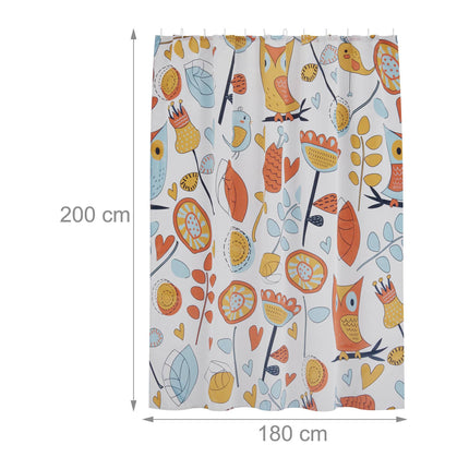 Shower curtain 180x200 cm with motif