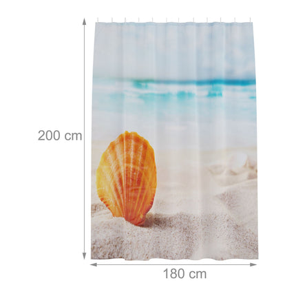 Duschvorhang 180x200 cm mit Motiv