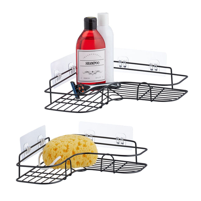 Duschwanne ohne Bohren, 2er Set
