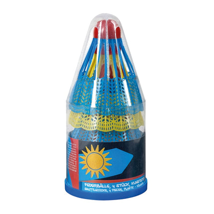 Federbälle, 4er-Pack für Badminton, langlebig und leicht